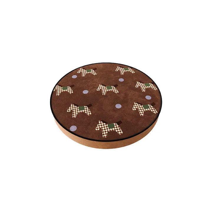 Brown Tone Pony Seat Cushion