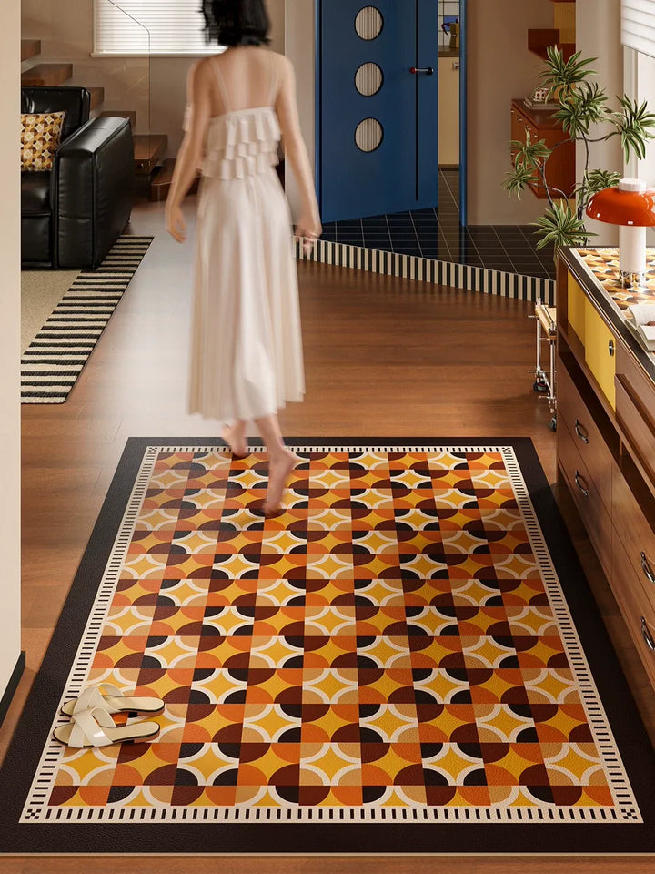 Circle Colorful Pattern Door Mat