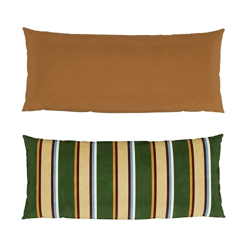 Colorblock Stripe Lumbar Pillow