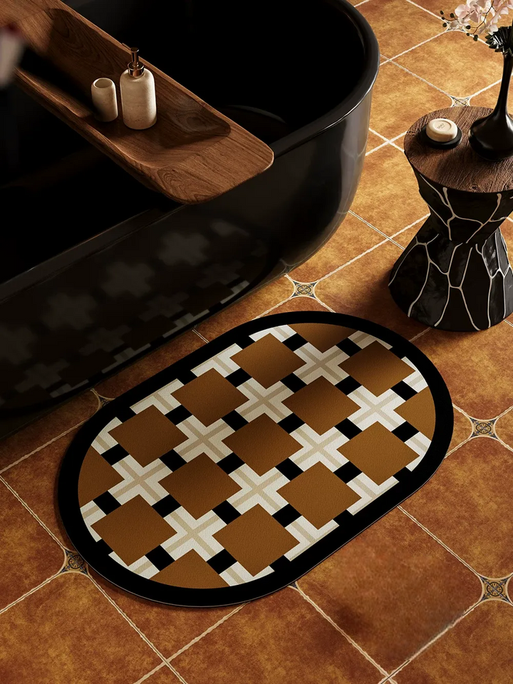 English Style Bathroom Mat