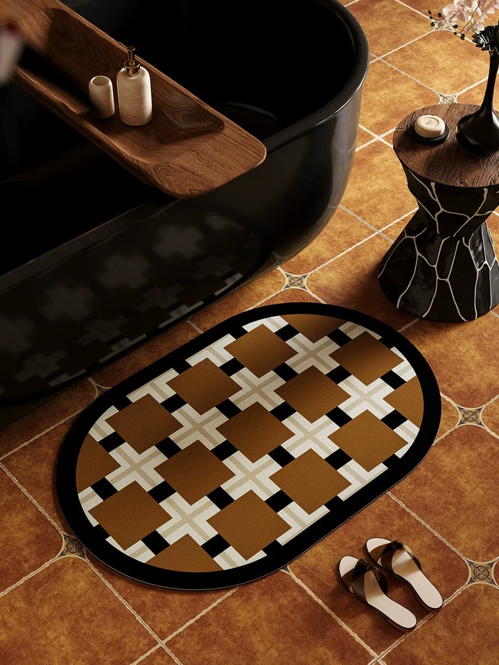 English Style Bathroom Mat
