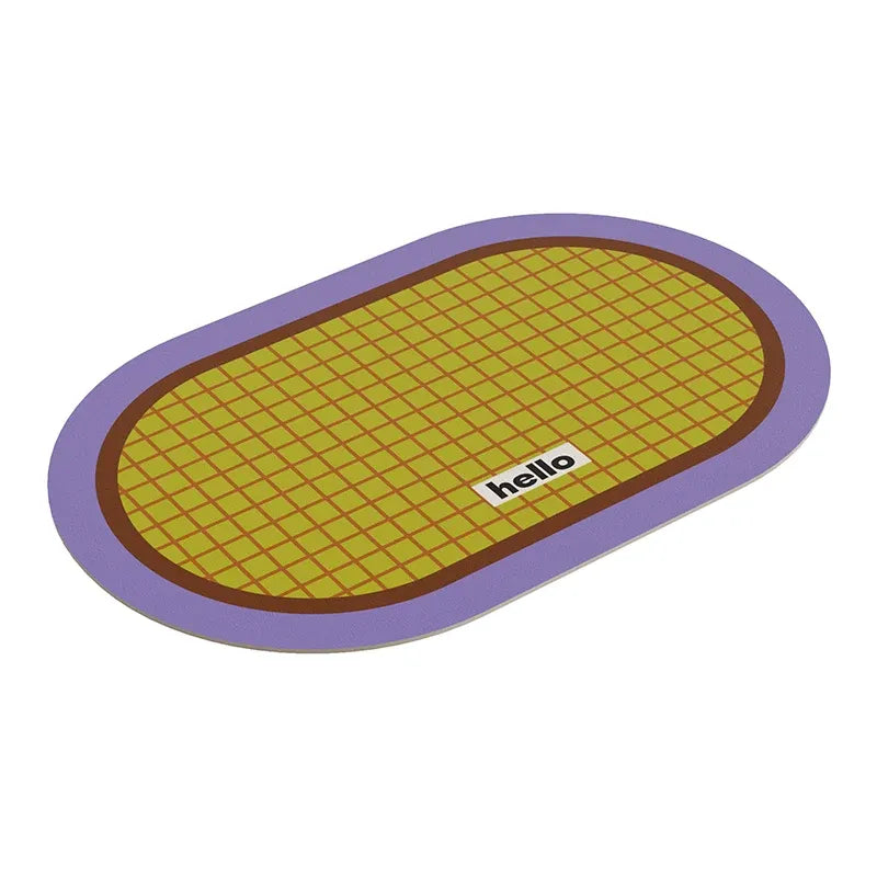 Hello Grid Combo Bathroom Mat