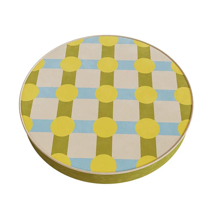 Color Block Polka Dot Seat Cushions