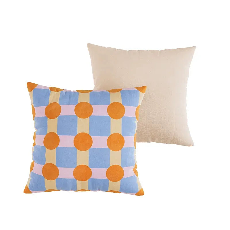 Color Block Polka Dot Pillows