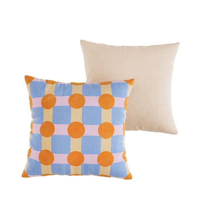 Color Block Polka Dot Pillows