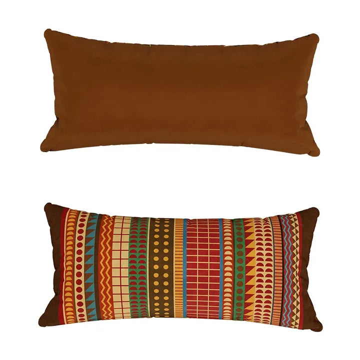 Retro Boho Pattern Lumbar Pillow