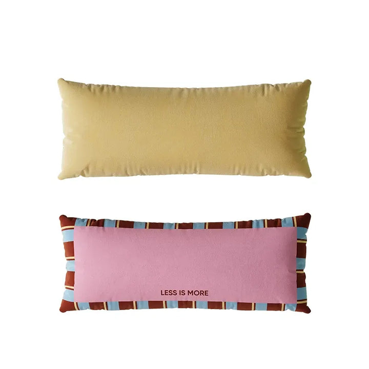 Colorful Less is More Lumbar Pillow