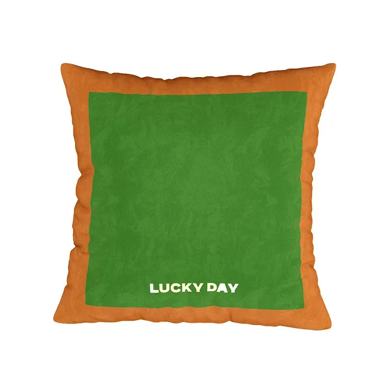 Lucky Day Colorblock Pillow Cover