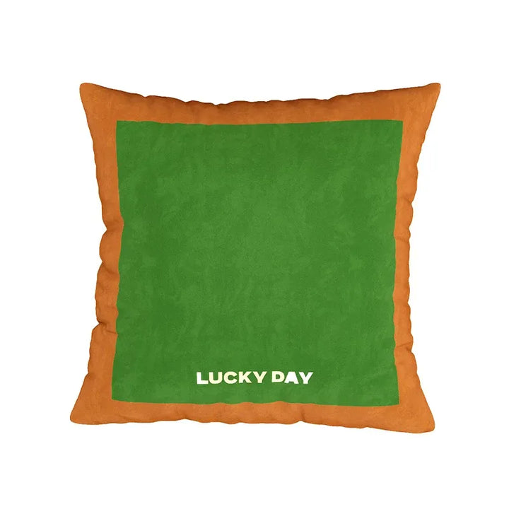 Lucky Day Colorblock Pillow Cover