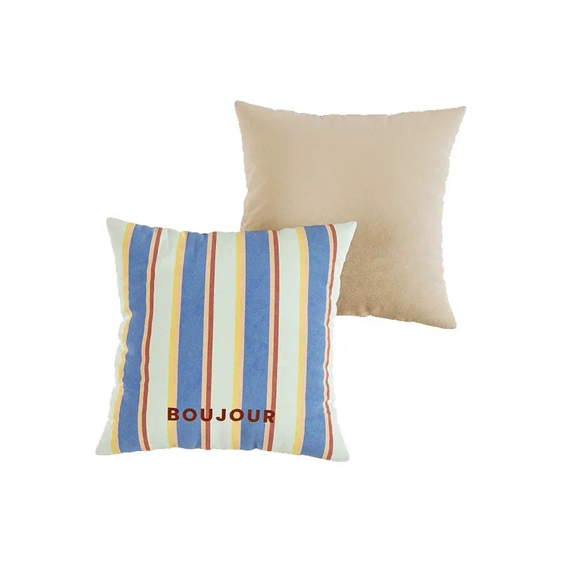 Bonjour Striped Pillows