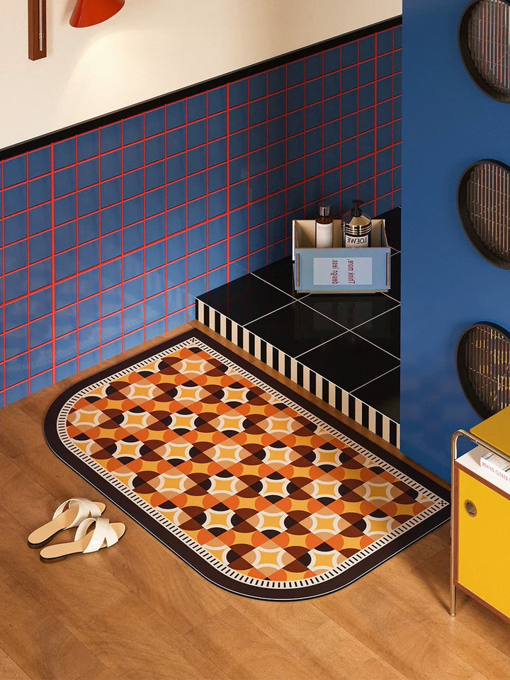 Circle Colorful Pattern Bathroom Mat
