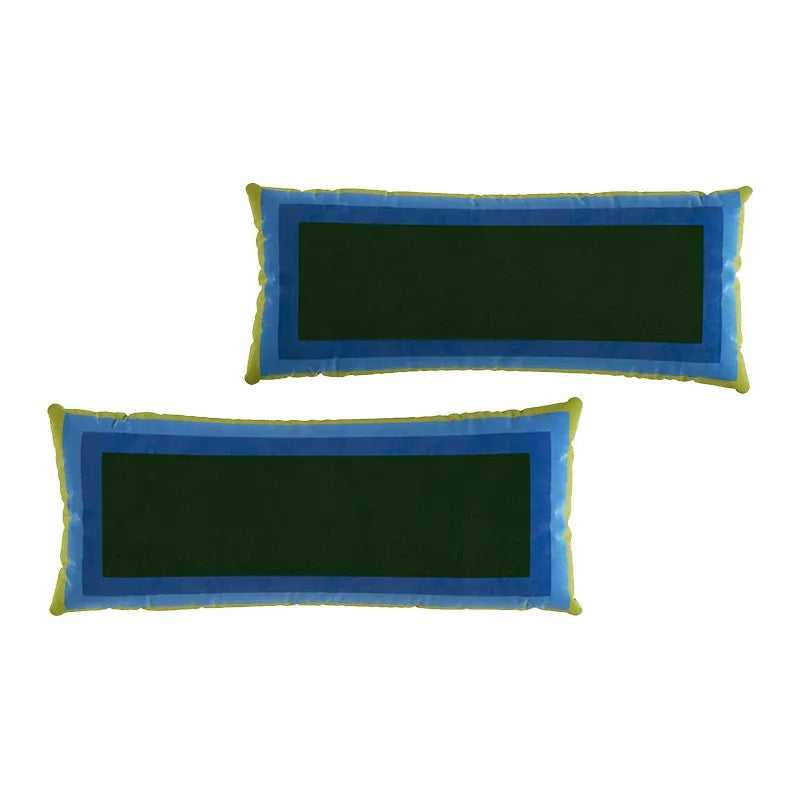 Retro Square Gradient Pattern Lumbar Pillows