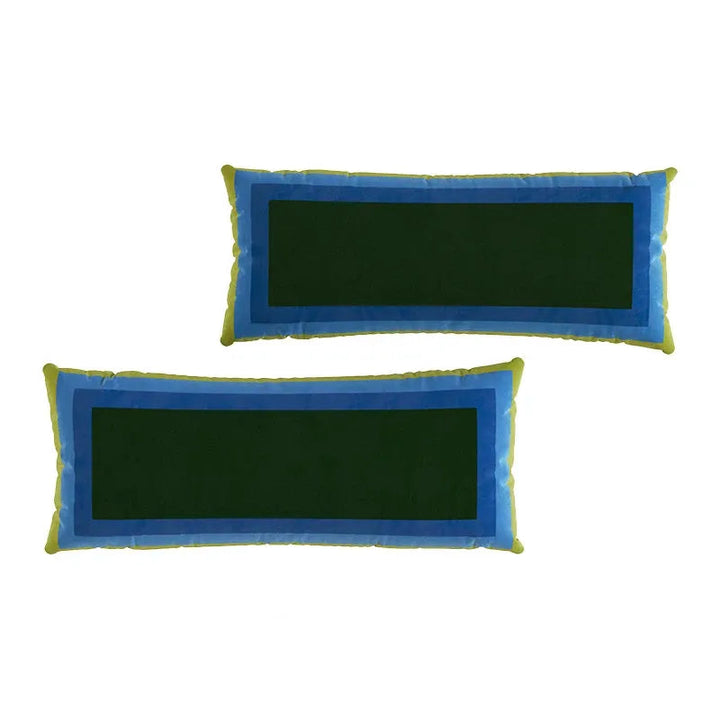 Retro Square Gradient Pattern Lumbar Pillows
