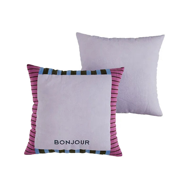 Bonjour Color Block Pillow