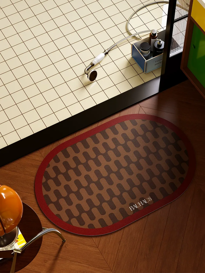 Bauhaus Wave Bathroom Mat