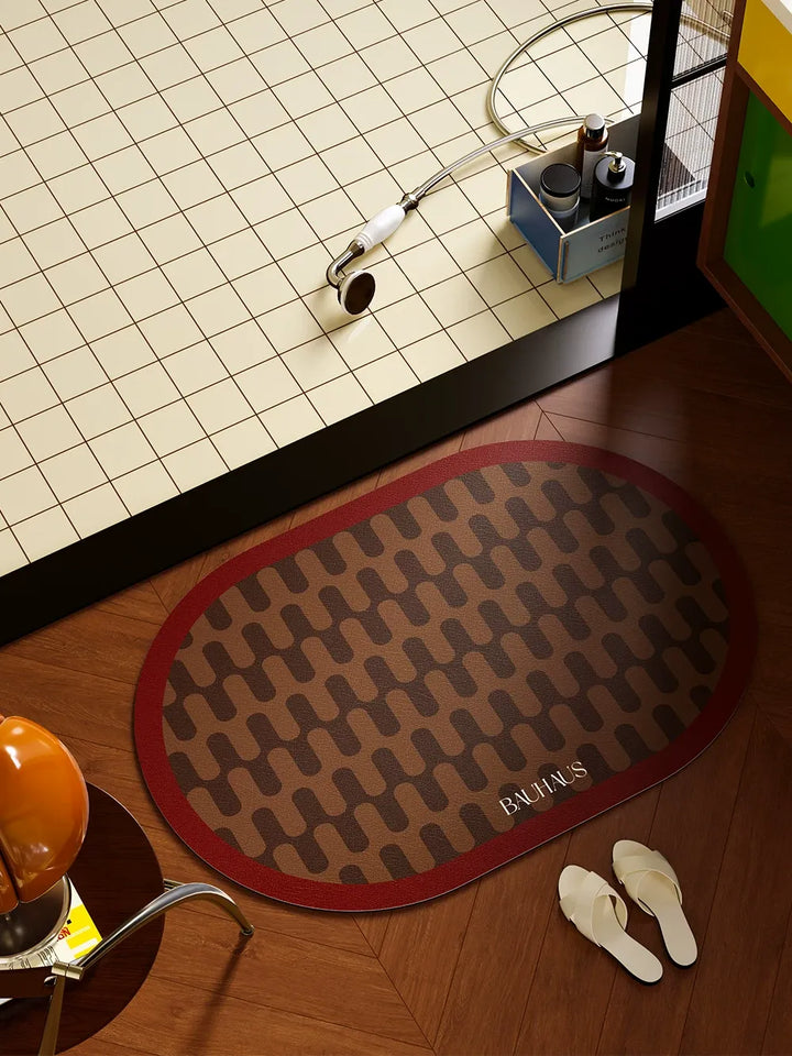 Bauhaus Wave Bathroom Mat