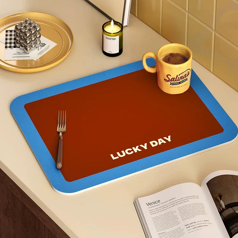 Lucky Day Colorblock Kitchen Mat