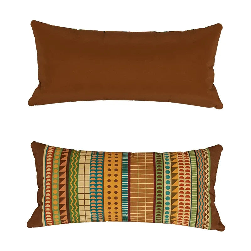 Retro Boho Pattern Lumbar Pillow
