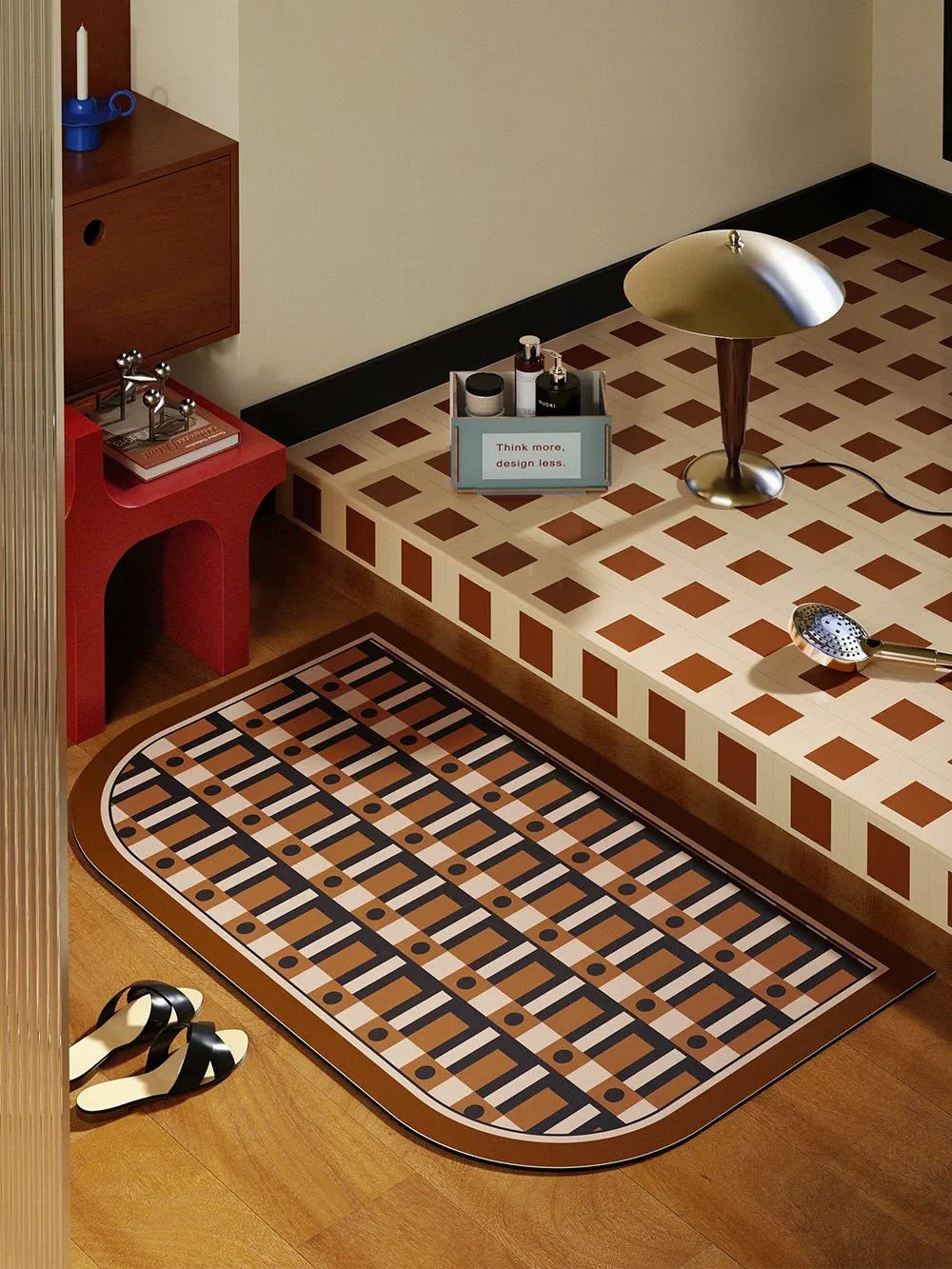 Victor Geometric Bathroom Mat