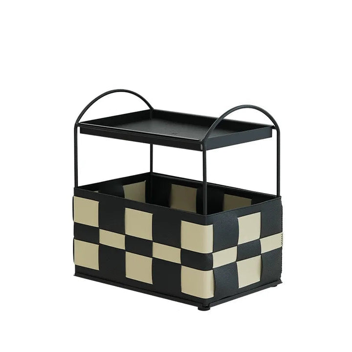 Checkerboard Tier Storage Basket