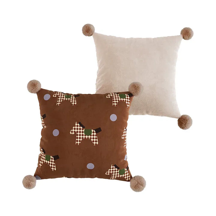 Brown Tone Pony Pillows