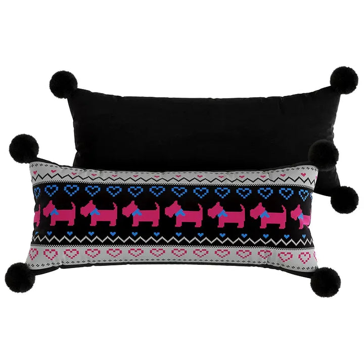 Winter Sweater Pattern Lumbar Pillows