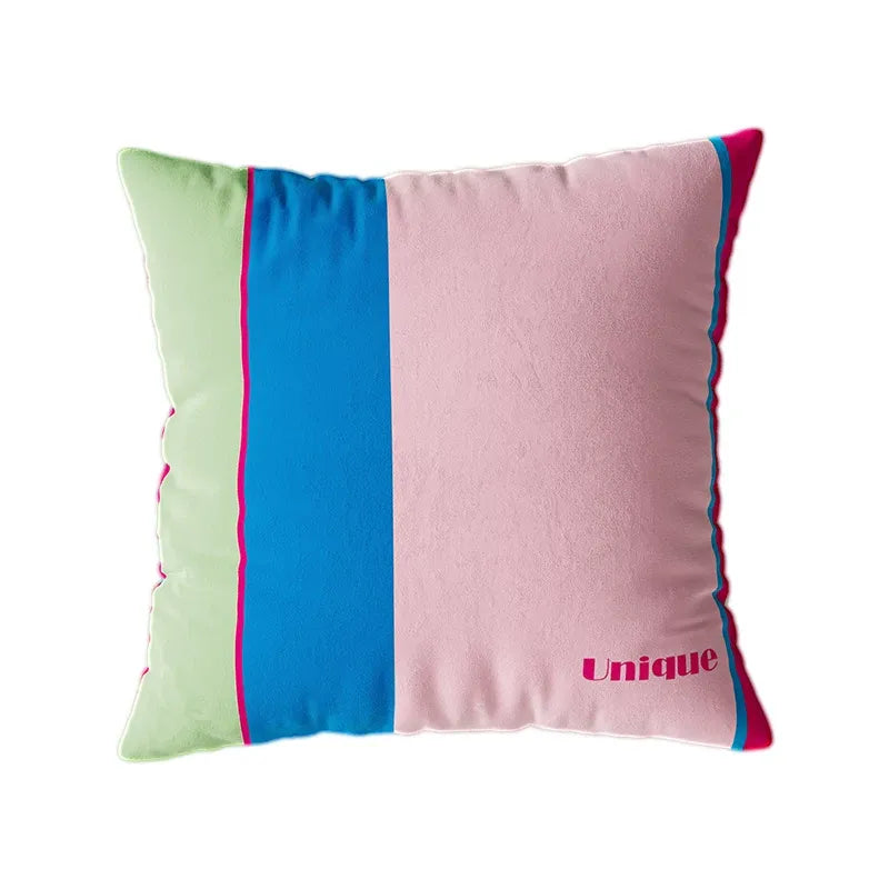 Unique Colorblock Striped Pillows