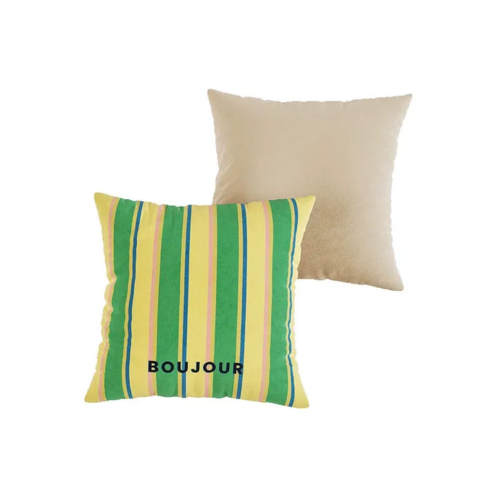 Bonjour Striped Pillows
