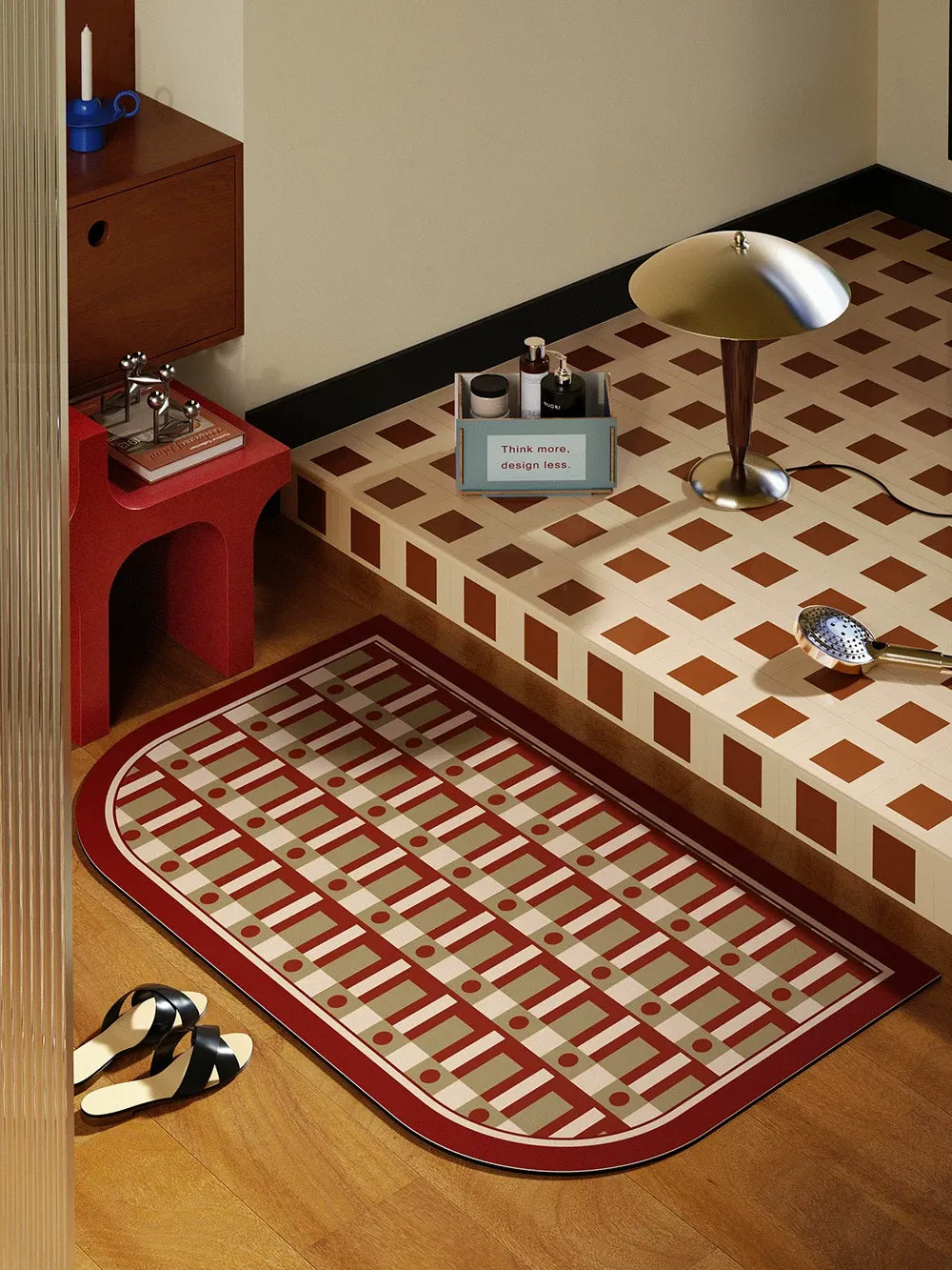 Victor Geometric Bathroom Mat