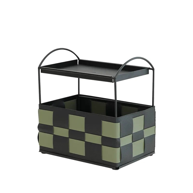 Checkerboard Tier Storage Basket