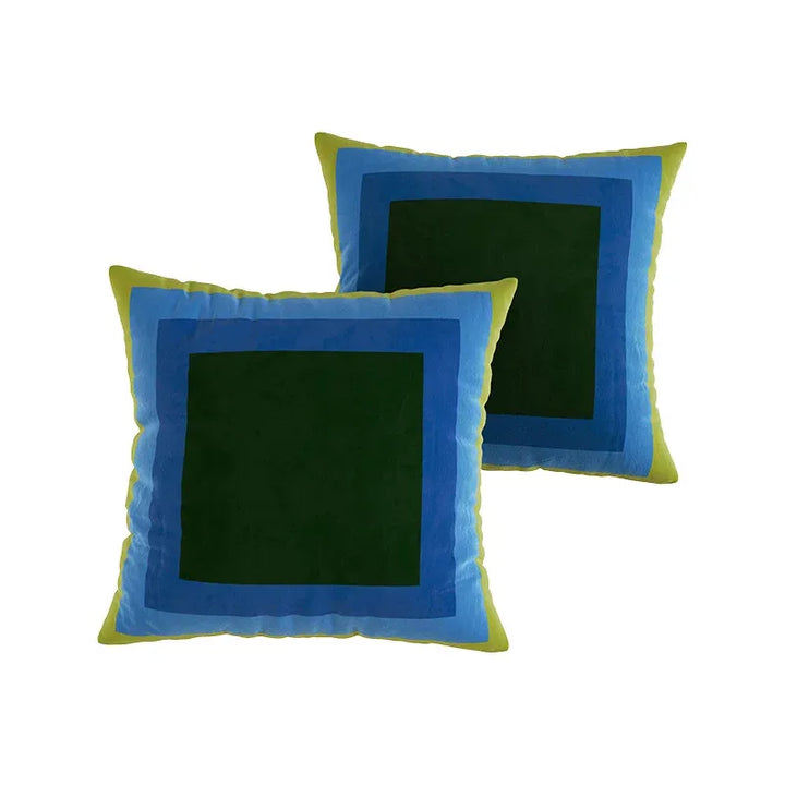 Retro Square Gradient Pattern Pillows