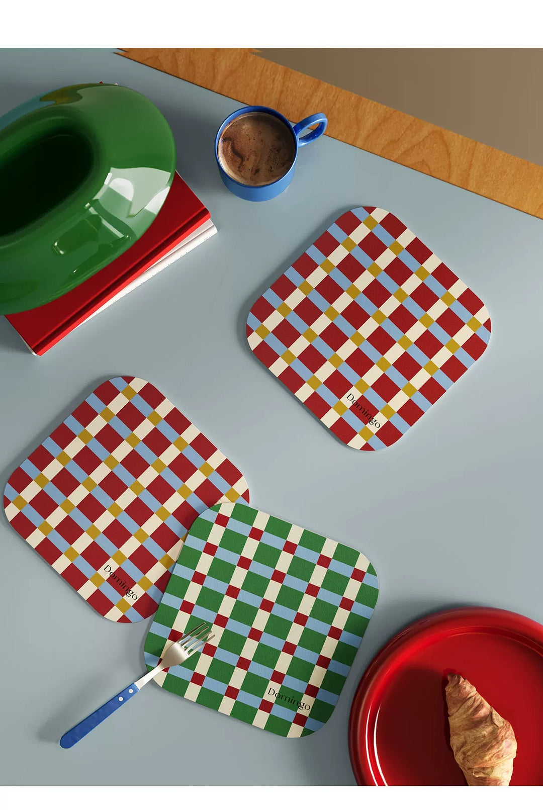 Red & Green Color Jumping Coasters