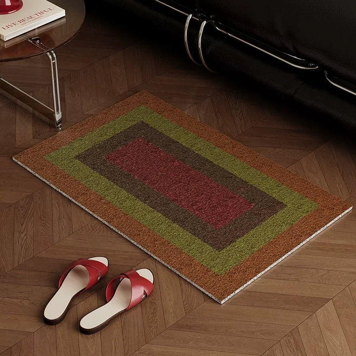Retro Square Gradient Pattern Door Mat