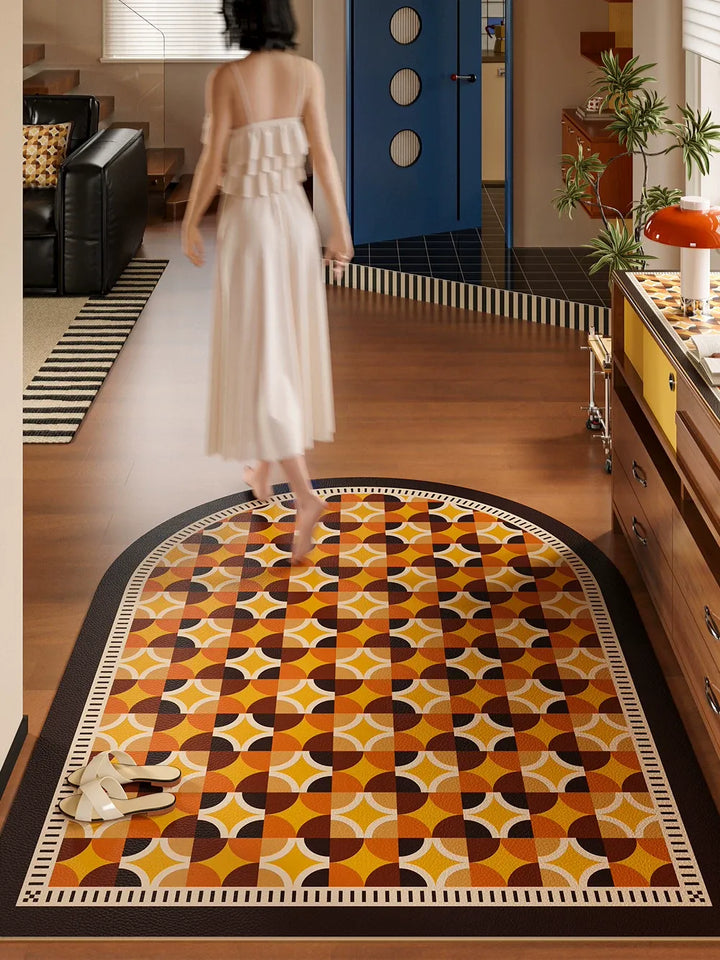 Circle Colorful Pattern Door Mat