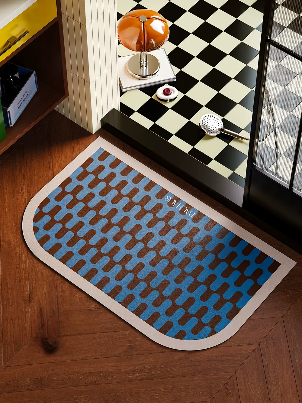Bauhaus Wave Bathroom Mat