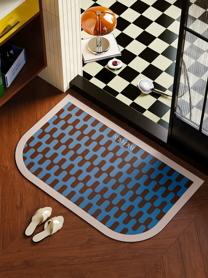 Bauhaus Wave Bathroom Mat