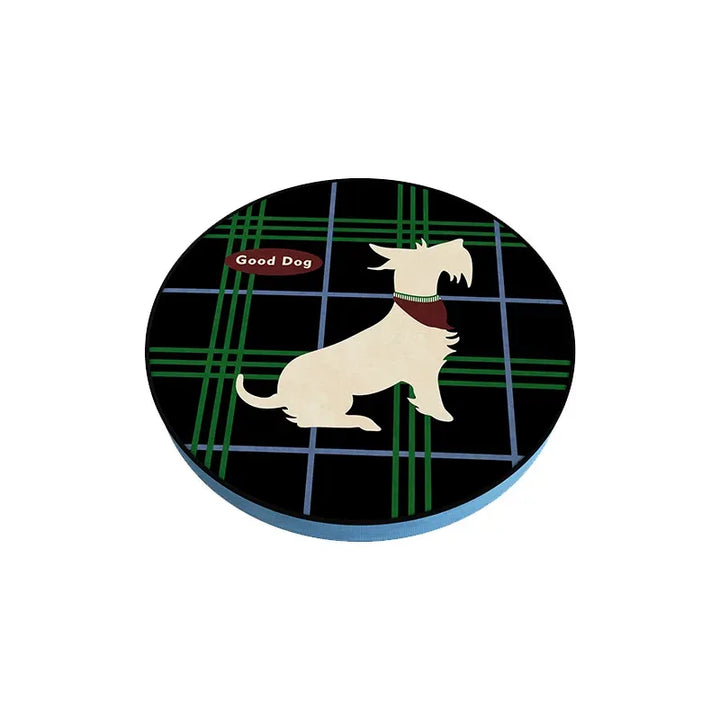 Vintage Plaid Terrier Seat Cushion