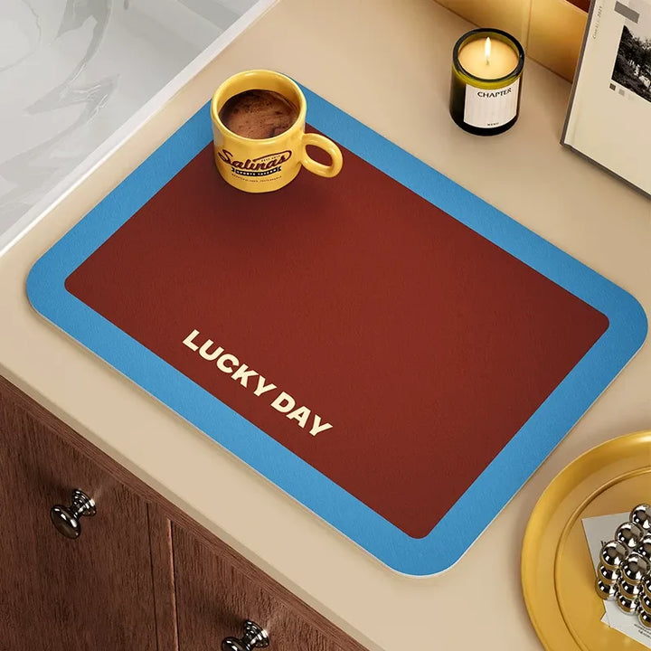 Lucky Day Colorblock Kitchen Mat