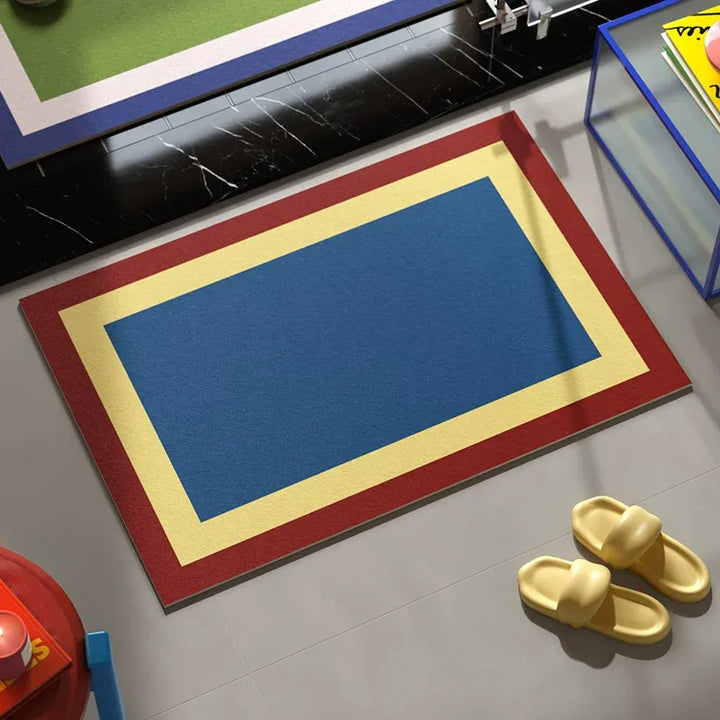 Modern Contrast Color Bathroom Mat