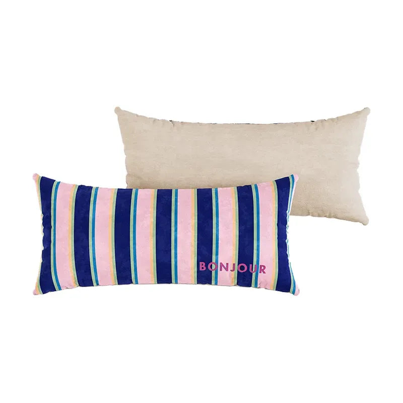 Bonjour Striped Lumbar Pillows