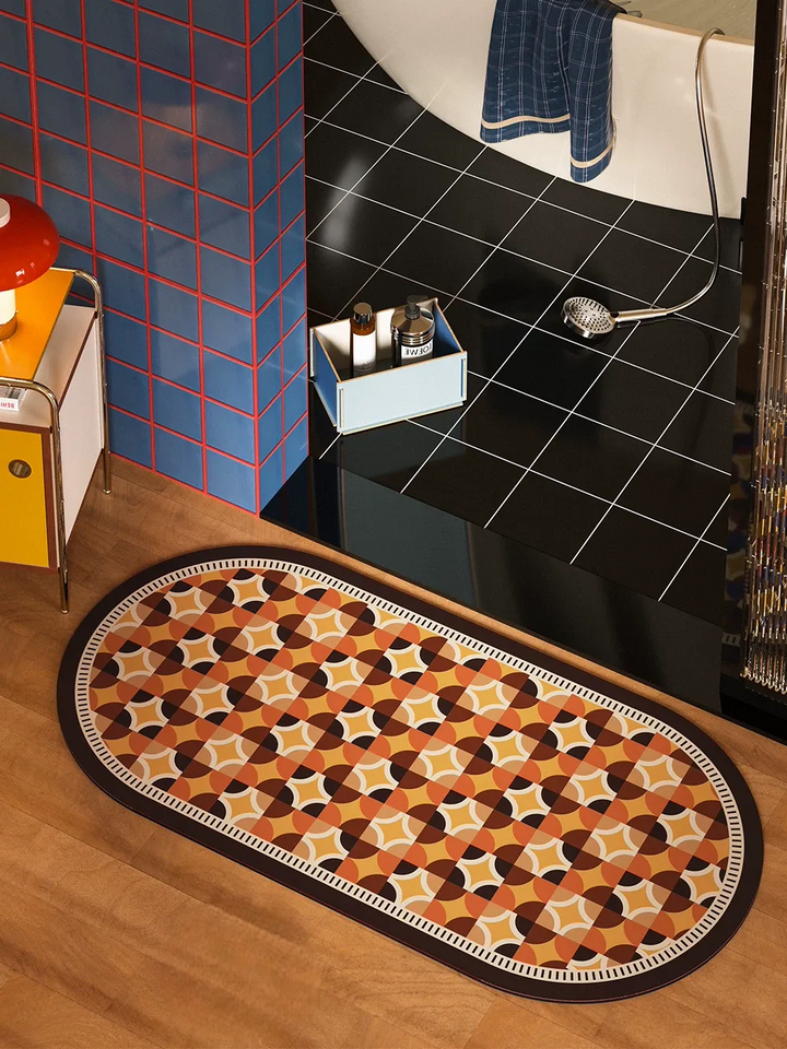 Circle Colorful Pattern Bathroom Mat