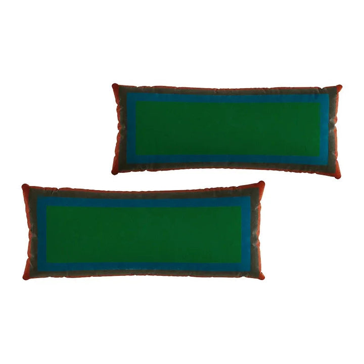 Retro Square Gradient Pattern Lumbar Pillows