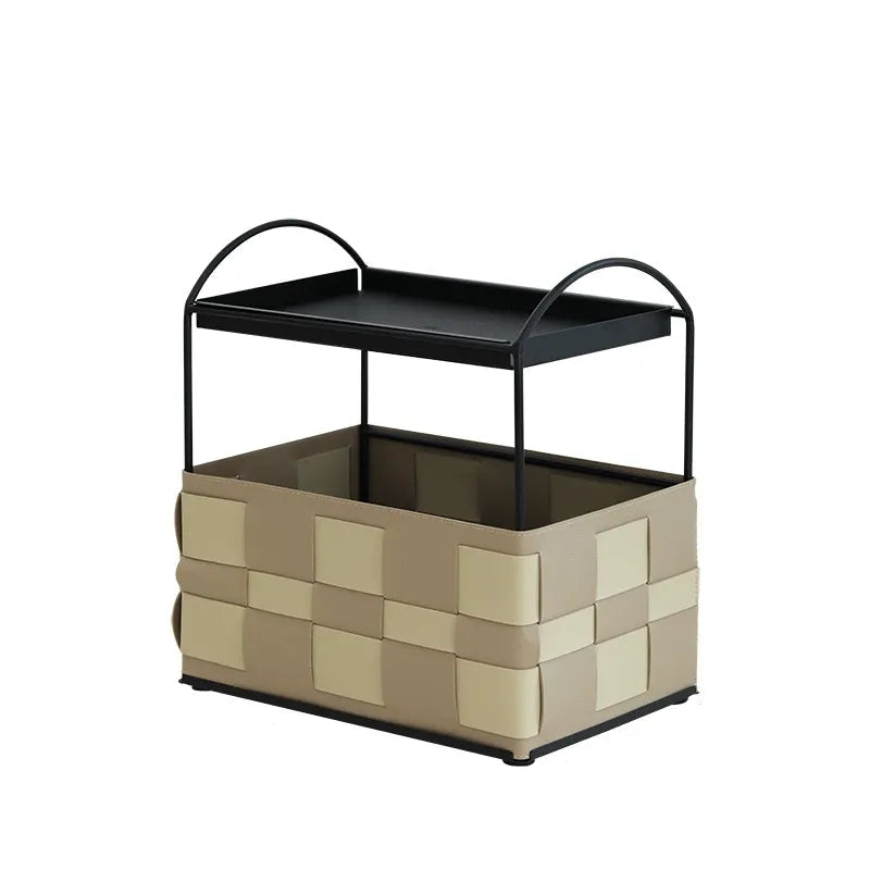 Checkerboard Tier Storage Basket