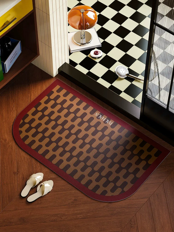 Bauhaus Wave Bathroom Mat