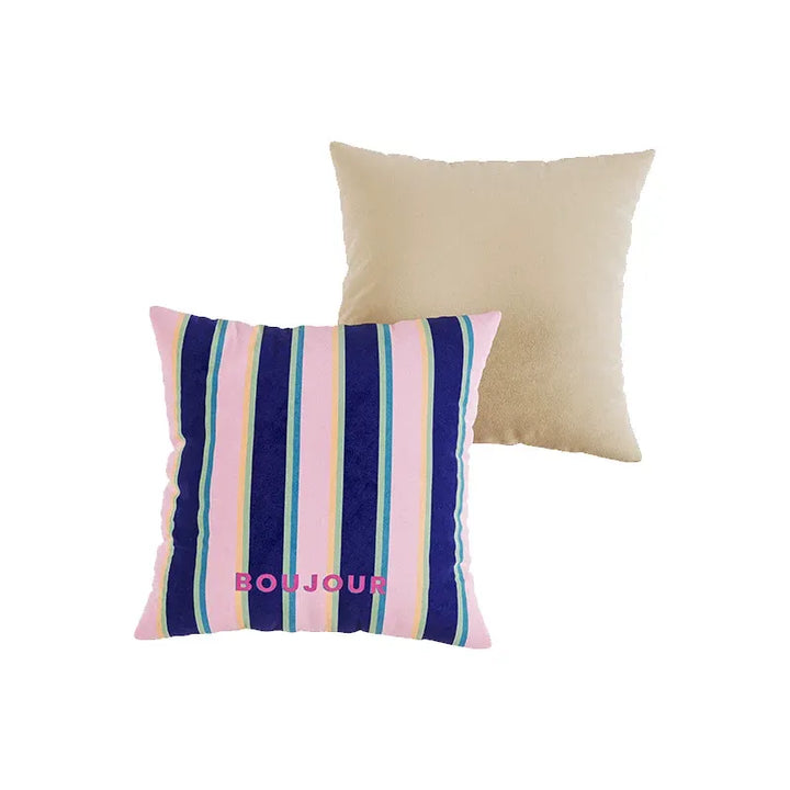 Bonjour Striped Pillows