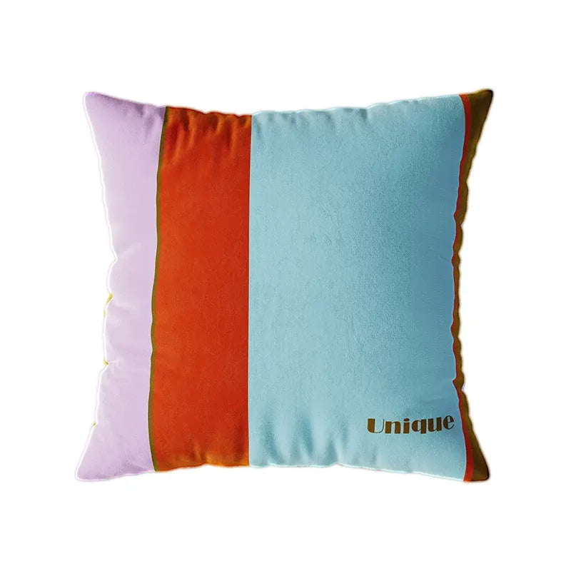 Unique Colorblock Striped Pillows