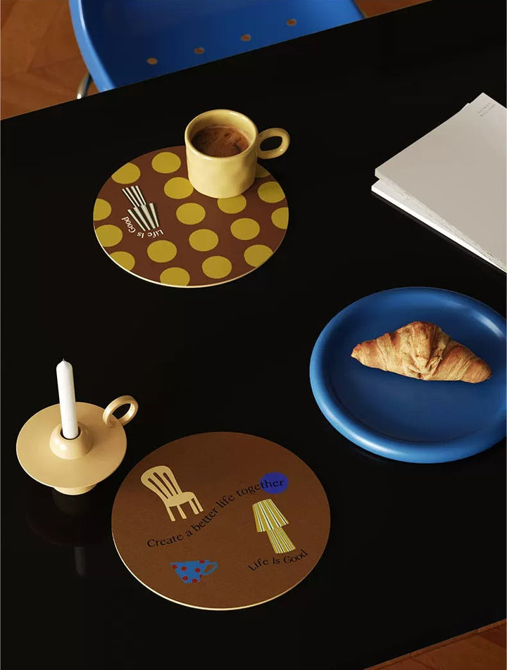 Life is Good Brown Coasters
