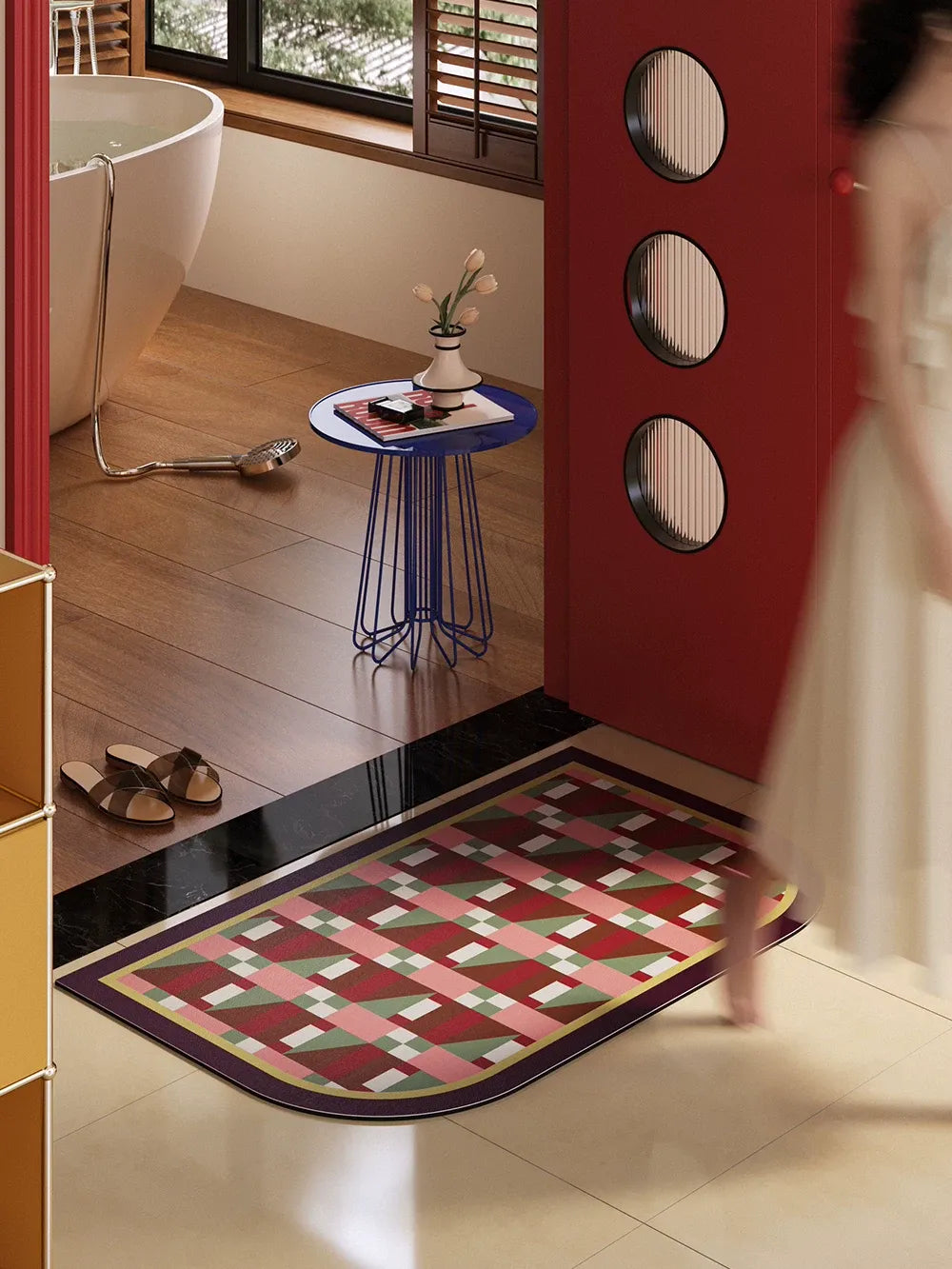 Lovely Day Pattern Bathroom Mat
