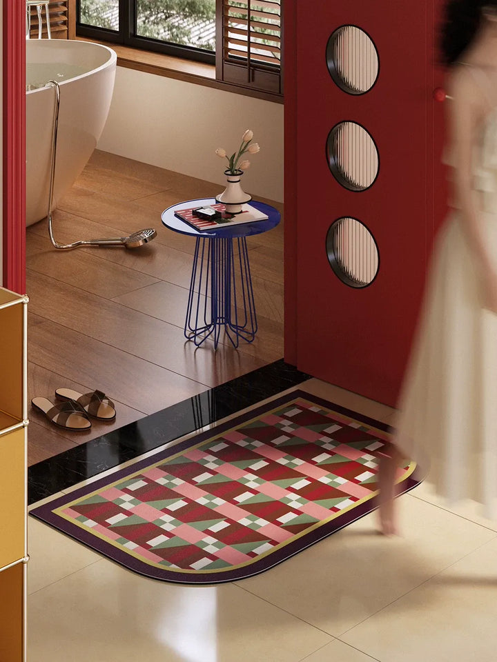 Lovely Day Pattern Bathroom Mat