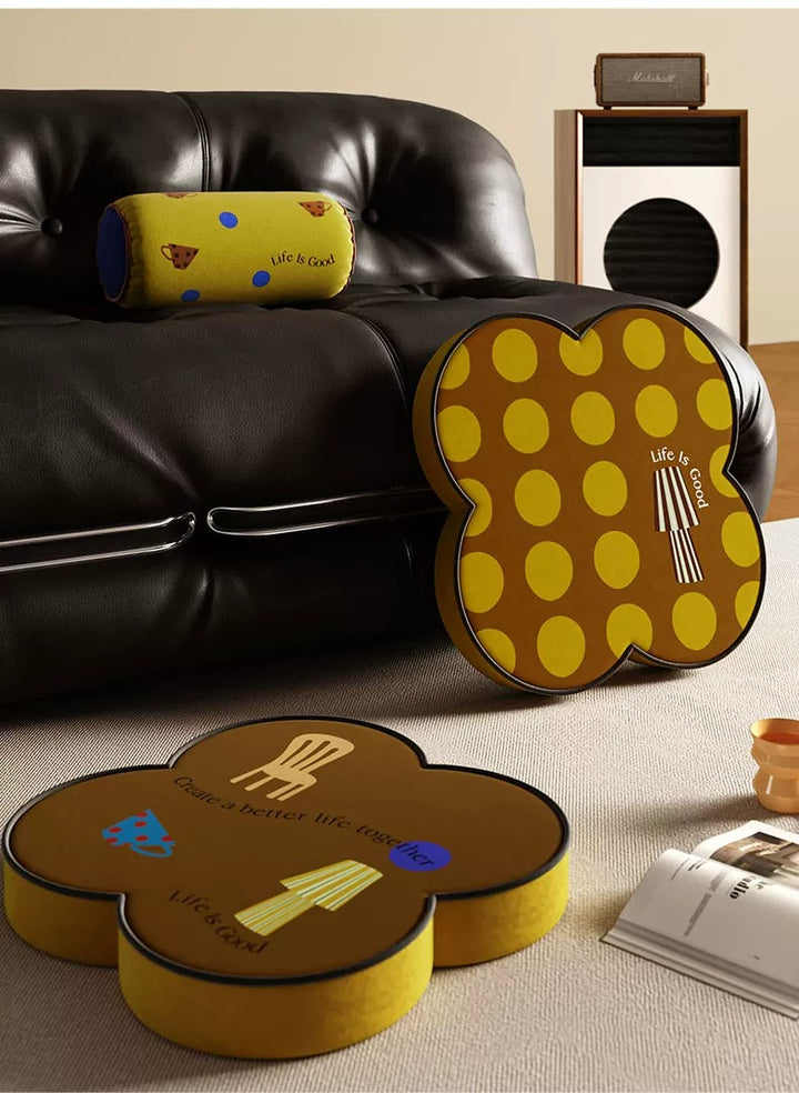 Life is Good Brown Seat Cushion